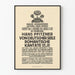 Poster antico Basler Gesangverein Cantata romantica