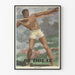 Poster Bé-Dul-Cé Atleta con Lancio del Giavellotto
