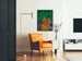 Poster Ballo delle Belle Arti con figura fantastica colorata