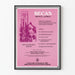 Poster vintage Bourses Benito Juarez per studi negli Stati Uniti