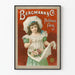 Poster pubblicitario vintage Bergmann & Co profumeria-fabbrica