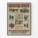 Poster di reclutamento militare Indisch Leger 1909 vintage