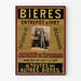 Poster vintage birre Magazzino di Ivry Jacobsen di Copenaghen