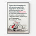 Poster informativo vintage sulle piste ciclabili 1979