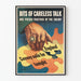 Poster pubblicitario vintage antispionaggio con puzzle e mano nazista