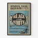 Poster vintage in bianco e nero "Spettacolo musicale" anni '30