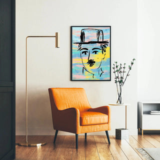 Tableau Street Art – Charlie Chaplin Pastel