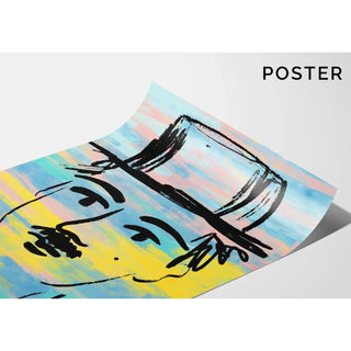 Tableau Street Art – Charlie Chaplin Pastel