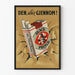 Poster vintage Black Prince pubblicità di tabacco 20 sigarette