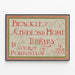 Poster vintage Blackie's School and Home Library — quadro incorniciato alla parete