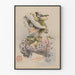 Poster vintage Ritratto di Blanche Gaspard in abito floreale