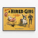 Poster vintage Blaney’s A Hired Girl - commedia musicale — quadro incorniciato alla parete