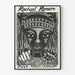 Poster serigrafico Rachael Romero - Stile Block Prints in bianco e nero