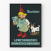 Poster vintage Bockbier Löwenbrauerei Bohmisches Brauhaus