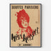 Poster vintage Bouffes Parisiens Miss Helyett