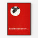 Poster vintage rosso con silhouette di ape - Ronzii