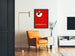 Poster vintage rosso con silhouette di ape - Ronzii