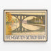 Poster vintage Ponte ferroviario Bremgarten-Dietikon — quadro incorniciato alla parete