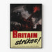Poster vintage militare britannico - Britain Strikes