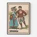 Poster vintage squadra Brown in tenuta sportiva ed elegante