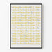 Poster astratto tipografico grigio e giallo