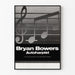 Poster Bryan Bowers Autoharpista Musica Vintage