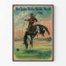 Poster decorativo Buffalo Bill's Wild West - Cavaliere e cavallo selvaggio
