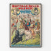 Poster Buffalo Bill's Wild West con Vaqueros Messicani e Cavalieri Esperti