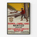 Poster vintage di reclutamento del Battaglione Forestiero Canadese 224o