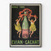 Poster vintage Beviate tutti Evian Cachat