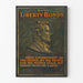 Poster vintage Buy Liberty Bonds con ritratto di Abraham Lincoln