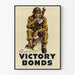 Poster vintage soldato canadese acquisto obbligazioni di vittoria