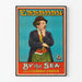 Poster vintage By the Sea con Charlie Chaplin