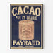 Poster vintage cacao puro e solubile Payraud