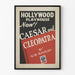 Poster vintage teatro Cesare e Cleopatra di G.B. Shaw