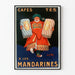 Poster vintage Caffè e Tè a Los Mandarines