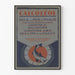 Poster vintage olio di fegato di merluzzo Calcoléol