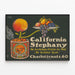 Poster vintage frutta della California "The Golden Gate" — quadro incorniciato alla parete