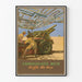 Poster decorativo da parete Reti mimetiche Baffle the Hun