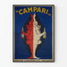 Poster pubblicitario vintage Campari - eleganza e contrasto nell'arredamento murale