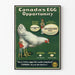 Poster antico Canada’s Egg Opportunity per decorazione murale vintage