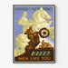 Poster vintage di appello all'impegno militare canadese