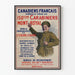 Poster vintage di reclutamento militare 150e Carabinieri Mont Royal