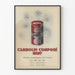 Poster pubblicitario vintage Carbolin Composé Midy