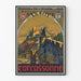 Poster Murale Vintage Castello di Carcassonne
