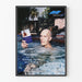 Poster vintage Carel Struycken lezione estiva in jacuzzi