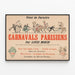 Poster vintage Carnevali Parigini di Louis Morin — quadro incorniciato alla parete