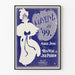 Poster vintage Caroline del '99 - Decorazione murale elegante in blu e bianco