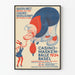 Poster vintage Casinò Maschere di Carnevale 1934 Basilea stile Art Déco