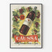 Poster vintage Caussa un vin morbido e raffinato